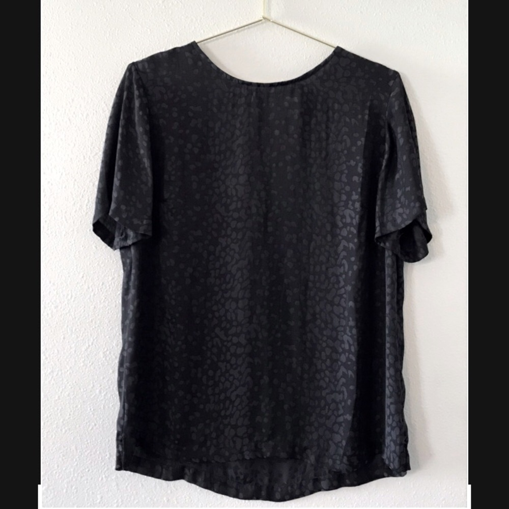 A New Day Black Leopard Print Blouse